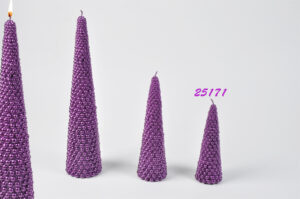 CANDELA ALBERELLO COL. VIOLA H.15 CM *OUTLET*