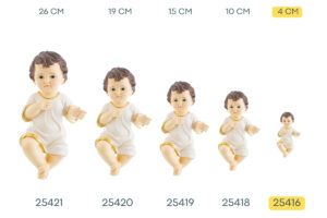 GESU' BAMBINO CON VESTITO 4 CM