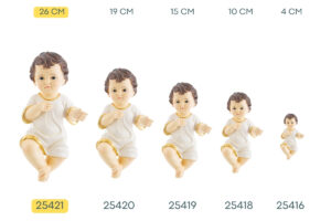 GESU' BAMBINO CON VESTITO 26 CM