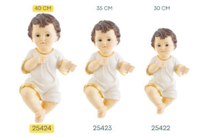 GESU' BAMBINO CON VESTITO 40 CM