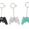 Tre portafoto a forma di joystick in resina, colori assortiti, dimensioni 5,5×2,5xh.9 cm.
