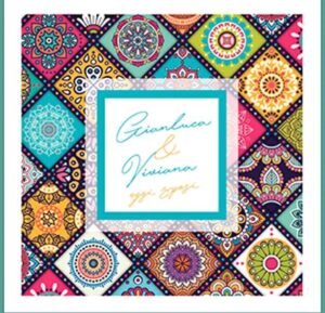PARTECIPAZIONE C/BUSTA GIPSY 16X16 CM  *PREZZO NETTO*