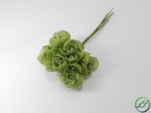 FIORE ARTIFICIALE COL. VERDE MIS. BOCC. 3 CM *OUTLET*