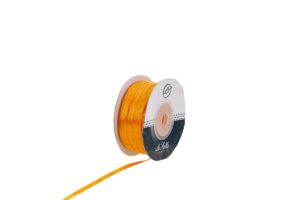 NASTRO DOPPIO RASO ARANCIO CHIARO 3 MM X 100 M *PREZZO NETTO*