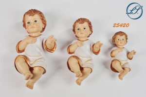 GESU' BAMBINO CON VESTITO 19 CM