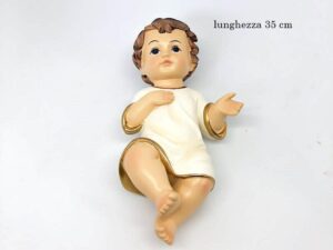 GESU' BAMBINO CON VESTITO 35 CM
