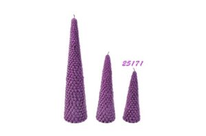 CANDELA ALBERELLO COL. VIOLA H.15 CM *OUTLET*