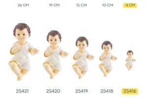 GESU' BAMBINO CON VESTITO 4 CM