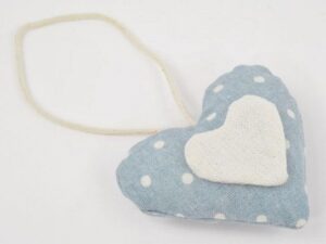 APPENDINO CUORE POIS CELESTE 8x8CM *OUTLET*