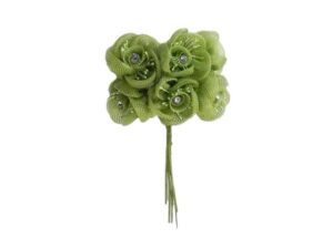 FIORE ARTIFICIALE COL. VERDE MIS. BOCC. 3 CM *OUTLET*