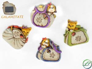 MAGNETE BORSETTA IN RESINA 4 ASS. 4H.4,5 CM. *OUTLET*