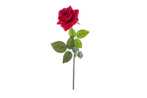 ROSA PLASTICA REAL TOUCH LUNGH.75 CM COL.ROSSO