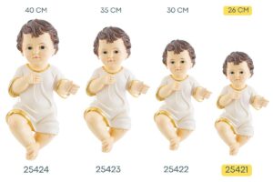 GESU' BAMBINO CON VESTITO 26 CM