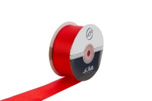 NASTRO DOPPIO RASO ROSSO 40 MM X25M *PREZZO NETTO*