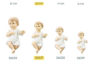 BAMBINO GESU' IN PORCELLANA H.23CM
