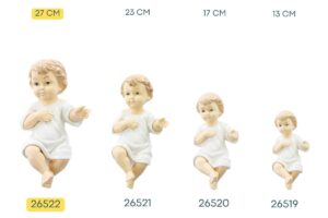 BAMBINO GESU' IN PORCELLANA H.27CM