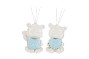 PROFUMATORE ORSETTO CUORE POR.CELESTE 2ASS.9,5x9xh.13CM C/ASTUCCIO