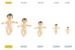 GESU' BAMBINO IN RESINA 19 CM