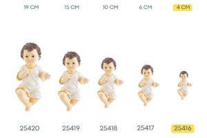 GESU' BAMBINO CON VESTITO 4 CM