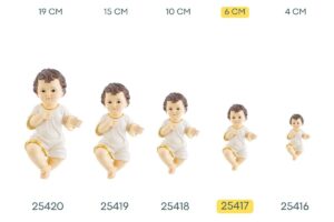 GESU' BAMBINO CON VESTITO 6 CM