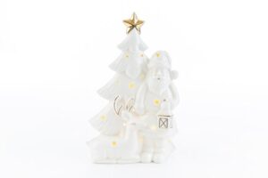 BABBO NATALE PORCELLANA LED 15x7xh.23CM