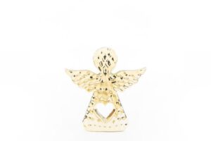 ANGELO NATALIZIO PORCELLANA ORO 13x3xh.13,5CM