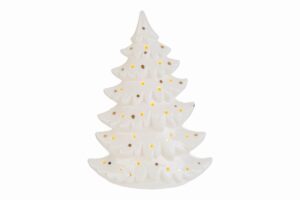 ALBERO NATALE PORCELLANA LED 17x8,5xh.23,5CM