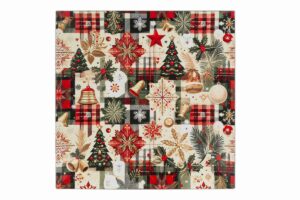 VASSOIO NATALIZIO MELAMINA 40x40CM