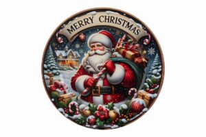 VASSOIO NATALIZIO MELAMINA BABBONATALE d.40CM