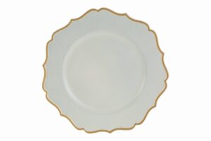 VASSOIO NATALIZIO MELAMINA PANNA/ORO d.33CM