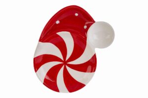 VASSOIO NATALIZIO PORCELLANA 19x24xh.3CM