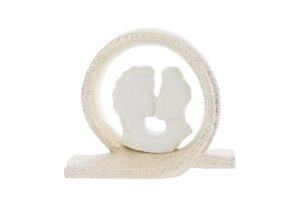 COPPIA BACIO PORCELLANA 18x8,5xh.15CM C/ASTUCCIO