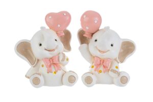 ELEFANTINO RESINA LED ROSA 2 ASS.10x6xh.12 CM