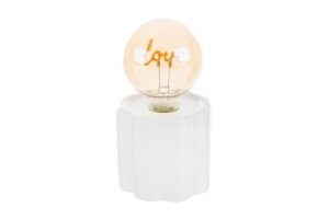 LAMPADA PORCELLANA LED LOVE COL.BIANCO 10xh.18CM C/SHOPPER 13893