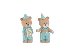 ORSETTO RESINA CELESTE 2 ASS. 4,5x3,5xh.8,5CM