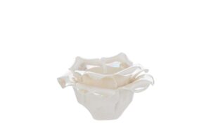 CANDELA ROSA PORCELLANA BIANCA 8,5x8,5xh.5,5CM