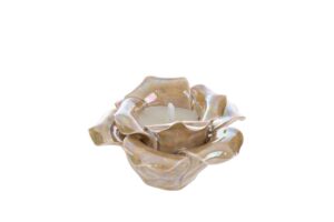 CANDELA ROSA PORCELLANA BEIGE 8,5x8,5xh.5,5CM