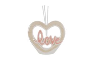PROFUMATORE CUORE LOVE PORCELLANA 13,5x4,5xh.12,5CM C/ASTUCCIO