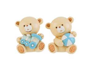 ORSETTO RESINA CELESTE 2 ASS.3x4xh.5,5 CM