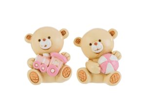 ORSETTO RESINA ROSA 2 ASS.3x4xh.5,5 CM