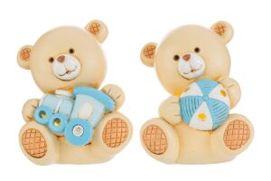 ORSETTO LED RESINA CELESTE 2 ASS.6x8xh.9CM