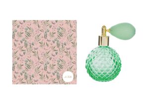 PORTAPROFUMO SPRAY 100ML RICARICABILE VERDE 6,5x10,5CM C/ASTUCCIO