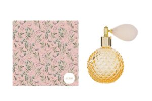 PORTAPROFUMO SPRAY 100ML RICARICABILE AMBRA 6,5x10,5CM C/ASTUCCIO