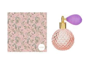 PORTAPROFUMO SPRAY 100ML RICARICABILE ROSA 6,5x10,5CM C/ASTUCCIO