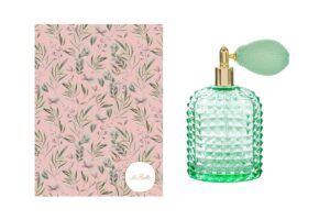 PORTAPROFUMO SPRAY 100ML RICARICABILE VERDE 6,5x4x12CM C/ASTUCCIO