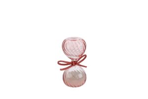 CLESSIDRA VETRO COL.ROSA 8CM C/ASTUCCIO