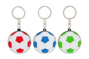 PORTACHIAVI PALLONE CALCIO 3 COL.ASS.5CM