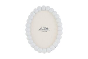 PORTAFOTO OVALE PERLINE RESINA 15,5x2,5xh.20CM