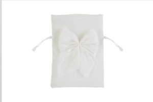 SACCHETTO RASO FIOCCO COL.BIANCO10x14CM