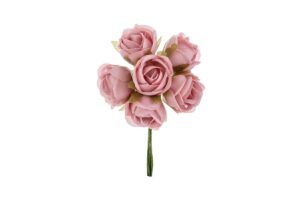 BOCCIOLO ROSELLINA COL.ROSA ANTICO diam.3CM